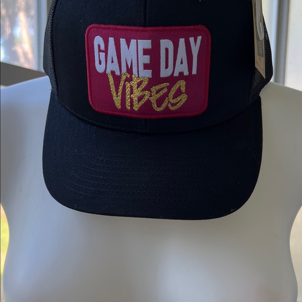 Black 'Game Day Vibes' Cap